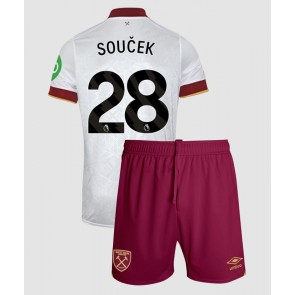 West Ham United Tomas Soucek #28 Rezervni Dres za Dječji 2024-25 Kratak Rukavima (+ kratke hlače)